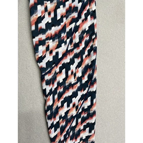 Sweaty Betty Leggings 7/8 Length Rapid Run Blue Spliced Mirage Print Size 6 - Picture 15 of 16